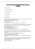 PCT PRACTICE EXAM WITH 84 QUESTIONS AND 100&percnt; ANSWERS