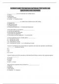 PATIENT CARE TECHNICIAN NATIONAL TEST WITH 100 QUESTIONS AND ANSWERS