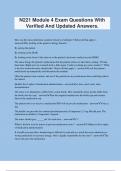 N221 Module 4 Exam Questions With Verified And Updated Answers&period;