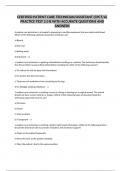CERTIFIED PATIENT CARE TECHNICIAN&sol;ASSISTANT &lpar;CPCT&sol;A&rpar; PRACTICE TEST 2&period;0 B WITH ACCURATE QUESTIONS AND ANSWERS