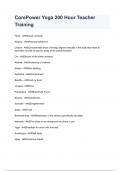 CorePower Yoga 200 Hour Teacher Training NEWEST 2026&sol;2027 ACTUAL EXAM COMPLETE QUESTIONS AND CORRECT DETAILED ANSWERS &lpar;VERIFIED ANSWERS&rpar; &vert;ALREADY GRADED A&plus;&vert;&vert;BRAND NEW&excl;&excl;