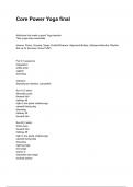 Core Power Yoga final NEWEST 2026&sol;2027 ACTUAL EXAM COMPLETE QUESTIONS AND CORRECT DETAILED ANSWERS &lpar;VERIFIED ANSWERS&rpar; &vert;ALREADY GRADED A&plus;&vert;&vert;BRAND NEW&excl;&excl;