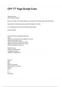 CPY TT Yoga Sculpt Cues NEWEST 2026&sol;2027 ACTUAL EXAM COMPLETE QUESTIONS AND CORRECT DETAILED ANSWERS &lpar;VERIFIED ANSWERS&rpar; &vert;ALREADY GRADED A&plus;&vert;&vert;BRAND NEW&excl;&excl;