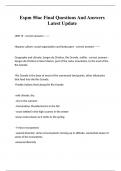 Espm 50ac Final Questions And Answers Latest Update