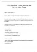 ESPM 50ac Final Review Questions And Answers Latest Update