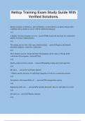 Nettcp Training Exam Study Guide With Verified Solutions&period;
