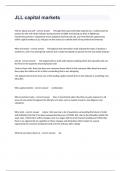 JLL capital markets Complete Actual Exam Questions With Correct Verified Answers&period;