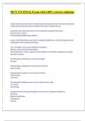MCN 374 FINAL Exam with 100&percnt; correct solutions 2024