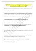 QI 102&colon; How to Improve with the Model for Improvement Exam Questions with Answers 2024