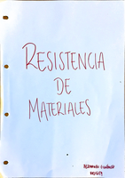 RESISTENCIA MATERIALES (INGLES)  "Strength of Materials" Apuntes Clase