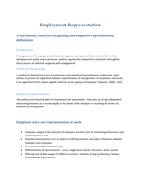 Employment Representation