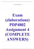 Exam &lpar;elaborations&rpar; PDP4802 Assignment 4 &lpar;COMPLETE ANSWERS&rpar; 2024 &lpar;293691&rpar; - DUE 22 July 2024 &bull;&Tab;Course &bull;&Tab;Cognition and Learning - PDP4802 &lpar;PDP4802&rpar; &bull;&Tab;Institution &bull;&Tab;University Of South Africa &lpar;Unisa&rpar; &bull;&Tab;Book &bull;&Tab;Student Motivation&comma; Cognition&comma; and Learning PDP4