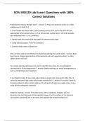 SCSU BIO120 Lab Exam I Questions with 100&percnt; Correct Solution