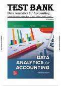 Data Analytics for Accounting&comma; 3rd Edition &ndash; Vernon Richardson&comma; Ryan Teeter & Katie Terrell &ndash; Complete Test Bank with Answers &lpar;True&sol;False&comma; Multiple Choice&comma; Essay &ndash; All Chapters&rpar;