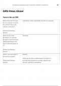 DPD FINAL EXAM 2024 LATEST QUESTION BANK &lpar;QUESTIONS & ANSWERS&rpar; VERIFIED 100&percnt; CORRECT -greatdoc