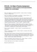 ETH 321 - DL Week 2 Practice Assignment VERIFIED & LATEST UPDATE WITH QUESTIONS&comma; CORRECTLY