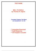 Test Bank for SELL 7th Edition Ingram &lpar;All Chapters included&rpar;