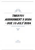TMS3701 Assignment 3 2024 - DUE 10 July 2024
