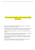   214 License Questions And Answers Latest Top Score&period;