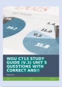 WGU C713 STUDY GUIDE &lpar;V&period;3&rpar; UNIT 5 QUESTIONS WITH CORRECT ANS&excl;&excl;