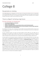 Psychoanalytische therapie - lessen 6 t.e.m. 10 (2015-2016)
