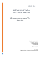 Eindrapport Capital Budgeting & Investment