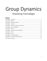 Bundel Uitwerkingen Hoorcolleges Testtheorie en Group Dynamics