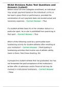 NCAA Divisions Rules Test Questions and Answers &lpar;Latest&rpar;