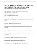 HETM 240 FINAL PT 1 QUESTIONS AND ANSWERS WITH SOLUTIONS 2024