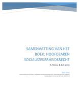Samenvatting van het boek Socialezekerheidsrecht en de Hoorcolleges + aantekeningen