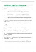 Oklahoma state board test prep Questions &plus; Answers Graded A&plus;
