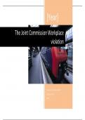 HLT-313v Week 3 Assignment&colon;The Joint Commission Workplace ViHLT313v Week 3 Assignment&colon; The Joint Commission Workplaceolation 