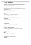 CNUR 203 final 400&plus; questions with 100&percnt; verified answers