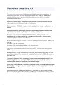 Saunders question HA questions and answers REVISED AND UPDATED FOR 2026&sol;2027 ACTUAL EXAM COMPLETE QUESTIONS AND CORRECT DETAILED ANSWERS &lpar;VERIFIED ANSWERS&rpar; &vert;ALREADY GRADED A&plus;&vert;&vert;BRAND NEW&excl;&excl;