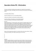 Saunders Nclex-PN - Elimination questions and answers REVISED AND UPDATED FOR 2026&sol;2027 ACTUAL EXAM COMPLETE QUESTIONS AND CORRECT DETAILED ANSWERS &lpar;VERIFIED ANSWERS&rpar; &vert;ALREADY GRADED A&plus;&vert;&vert;BRAND NEW&excl;&excl;