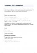 Saunders Gastrointestinal questions and answers REVISED AND UPDATED FOR 2026&sol;2027 ACTUAL EXAM COMPLETE QUESTIONS AND CORRECT DETAILED ANSWERS &lpar;VERIFIED ANSWERS&rpar; &vert;ALREADY GRADED A&plus;&vert;&vert;BRAND NEW&excl;&excl;