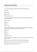 HA 2&comma;3&comma;4&comma;13&comma;21 P2 questions and answers REVISED AND UPDATED FOR 2026&sol;2027 ACTUAL EXAM COMPLETE QUESTIONS AND CORRECT DETAILED ANSWERS &lpar;VERIFIED ANSWERS&rpar; &vert;ALREADY GRADED A&plus;&vert;&vert;BRAND NEW&excl;&excl;