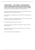 CHAPTER 2 - SECTION 1 QUESTIONS AND ANSWERS WITH SOLUTIONS 2024