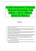 Solution Manual for Corporate Financial Accounting&comma; 13th Edition - Carl S&period; Warren&comma; James M&period; Reeve&comma; J