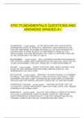  EPIC FUNDAMENTALS QUESTIONS AND ANSWERS GRADED A&plus;&period;