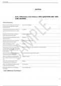 Unit 2 Milestone 2 Art History I With QUESTIONS AND 100&percnt;  SURE ANSWERS