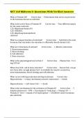 NST 160 Midterm 3&colon; Questions With Verified Answers 