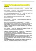 NST 160 Final Exam&colon; Questions & Answers &lpar;100&percnt; Correct&rpar;