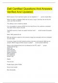 Dell Certified Questions And Answers Verified And Updated&period;
