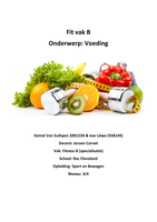 Opdracht voeding 