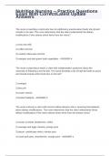 Nutrition Nursing -- Practice Questions Exam With Correct&sol;Latest Update Answers