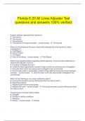 Florida 6-20 All Lines Adjuster Test questions and answers 100&percnt; verified&period;