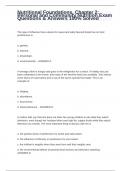 Nutritional Foundations&comma; Chapter 2&colon; Personal and Community Nutrition Exam Questions & Answers 100&percnt; Solved
