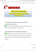 AANP Certification Exam Questions and Verified Answers &lpar;2025 &sol; 2026&rpar; 100&percnt; Guarantee Pass 