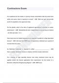 Contractors Exam QUESTIONS & ANSWERS 2024 &lpar; A&plus; GRADED 100&percnt; VERIFIED&rpar;
